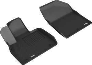 Hyundai Palisade Floor Mats - Front - 3D MAXpider - KAGU Series - Black - 2020